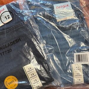 Cat & Jack Boys Denim Straight Jeans Bundle